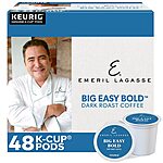 48-Count Keurig Emeril Lagasse Big Easy Bold Coffee K-Cup Pods (Dark Roast) $12.35 w/ Subscribe &amp; Save