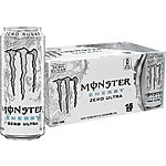 15-Pack 16oz. Monster Energy Zero Ultra Energy Drinks (Sugar Free or Sunrise) $16.25 w/ Subscribe &amp; Save