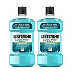 2-Pack 1-L Listerine Antiseptic Mouthwashes (Cool Mint) $9 w/ Subscribe &amp; Save