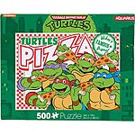 500-Piece Aquarius Teenage Mutant Ninja Turtles Pizza Jigsaw Puzzle $6.25
