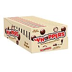 12-Pack 5-Oz WHOPPERS Malted Milk Balls Candy Boxes $9.25 w/ Subscribe &amp; Save