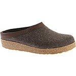 Haflinger Unisex GZL Leather Trim Grizzly Clog (Smokey Brown) $30 + Free Shipping