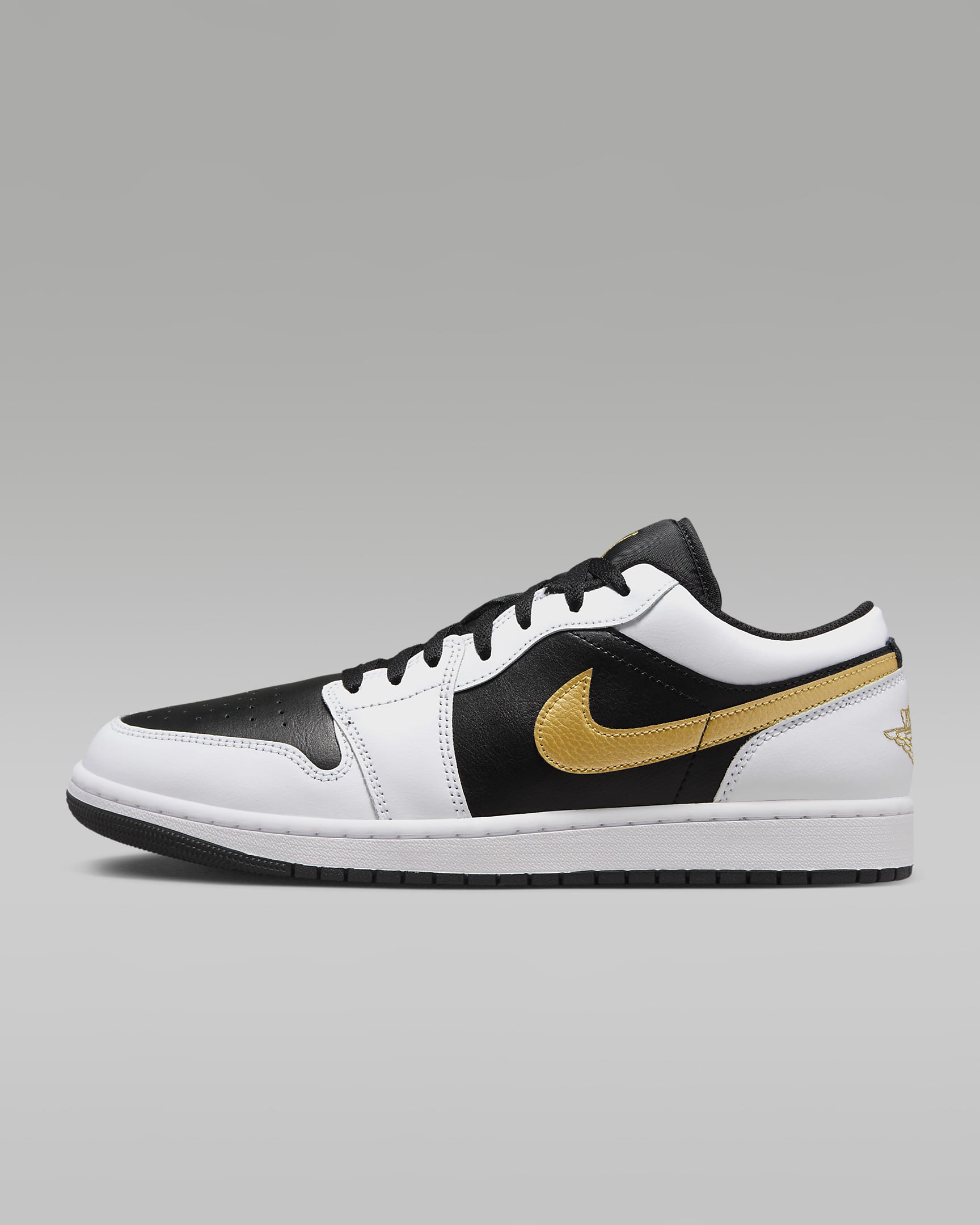 Nike Men's Air Jordan 1 Low Shoes (White/Black/Metallic Gold) $56 + Free Shipping