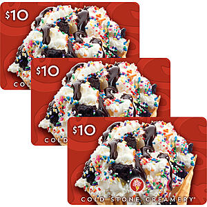Cold stone gift card hot sale
