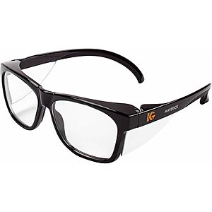 KleenGuard V30 Maverick Safety Glasses (Clear/Anti-Fog, Black) $7 