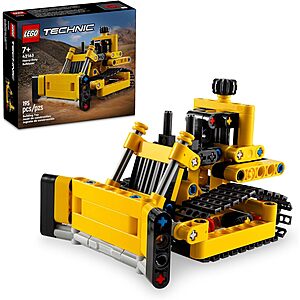 195-Piece LEGO Technic Heavy-Duty Bulldozer Building Set $9.10 