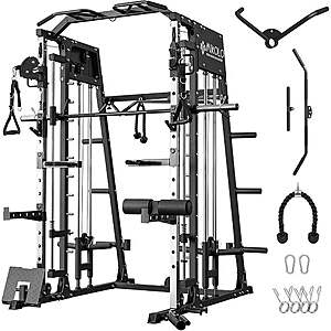 Mikolo Smith Machine Home Gym w/ Power Cage and Attachments $689.99 + Free Shipping