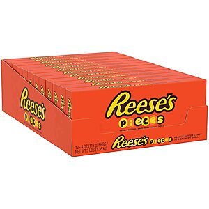 12-Count 4-Oz Reese's Pieces Peanut Butter Candy Boxes $10.35 w/ Subscribe & Save