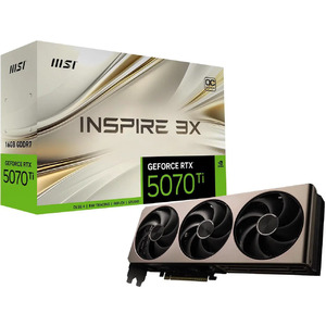 MSI GeForce RTX 5070 Ti Inspire 3X OC 16GB GDDR7 PCI Express 5.0 Graphics Card $790 + Free Shipping