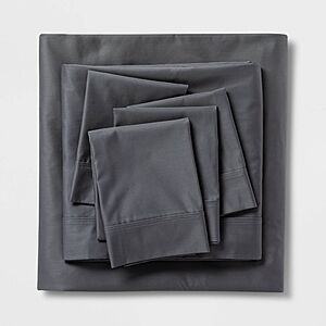 6-pc 800 Thread Count Threshold Signature Sateen Solid Sheet Set: Full $31 Queen $33 & More + Free Shipping