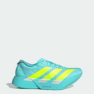 adidas Men's Adizero Adios Pro 4 Running Shoes (Flash Aqua / Lucid Lemon / Mint) 0 + Free Shipping