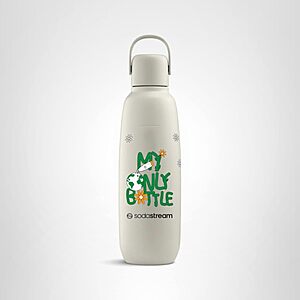 0.9L SodaStream Fizz & Go Stainless Steel Earth Day Bottle (Sand Colored) 