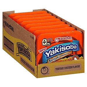 8-Pack 3.98-Oz Maruchan Yakisoba Japanese Instant Noodles (Teriyaki Chicken)  w/ Subscribe & Save
