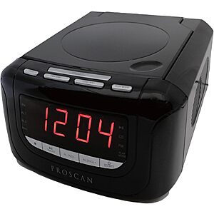 Proscan CD Clock Radio with USB Charger $10 + Free Shipping w/ Amazon Prime