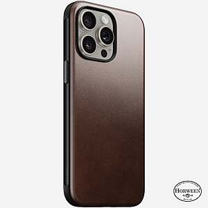 Nomad Premium Horween Leather Case for IPhone 15 Pro Max $17 (75% Off) or Leather Folio $20 Brown or Black Free Shipping +$50