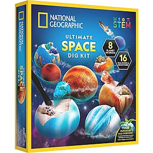 National Geographic Ultimate Space Gemstone Dig Kit $16 