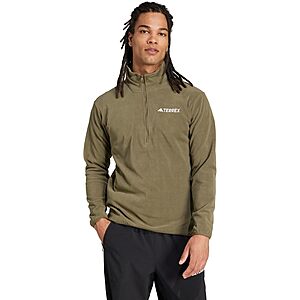 adidas Men's Terrex Multi Essentials Half-Zip Fleece Hiking Jacket (Limited Sizes) from $11.95