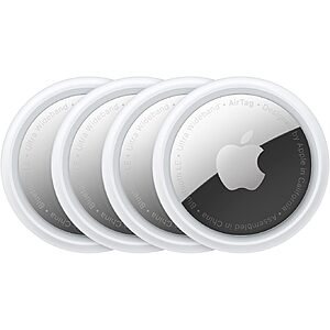 4-Pack Apple AirTag Bluetooth Tracking Devices $65 + Free Shipping