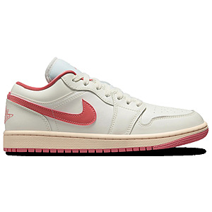 Nike Women's Air Jordan 1 Low Shoes (Sail/Pink) $40 + Free Shipping