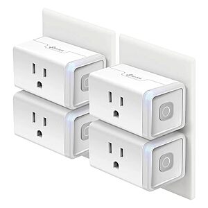 4-Pack TP-Link Kasa HS103 Smart Wi-Fi Plugs + 25% Back w/ Prime Card $24.25
