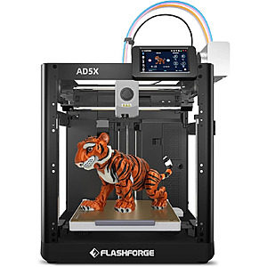 FLASHFORGE AD5X Multicolor 3D Printers w/ Max 600mm/s High-Speed Auto Leveling $288.15