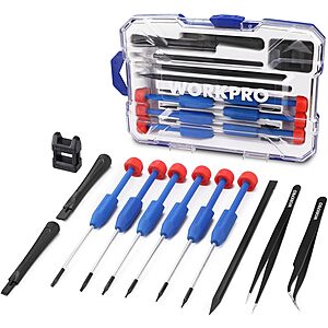 Prime Members: WorkPro 12-in-1 Magnetic Torx Screwdriver Set w/ Case $5.60 + Free Shipping