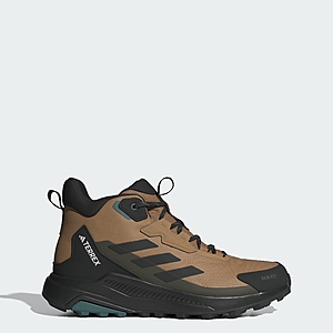 adidas Men's Terrex Anylander Mid Rain.Rdy Hiking Shoes (Cardboard/Core Black/Shadow Olive) $53