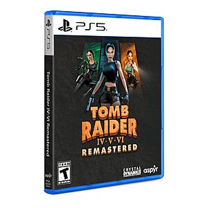Tomb Raider IV-VI Remastered Starring Lara Croft (PS5) $20 