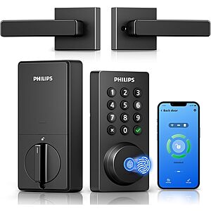 Philips 4200 Wi-Fi Keypad Smart Door Lock w/ Handle & Voice / Fingerprint Unlock $110 + Free Shipping