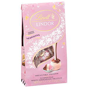 Lindt LINDOR Easter Neapolitan White Chocolate Candy Truffles, Easter Gifting, 5.1 oz. Bag $4.97 +FS w/Walmart+