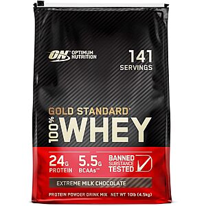 Select Accts: 10-lb Optimum Nutrition Gold Standard 100% Whey Protein Powder from $85.60 w/ S&S + Free S&H