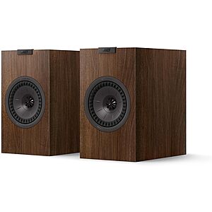 KEF Q1 Meta Bookshelf Speakers (Pair; Walnut or Satin Black) $400 + Free S&H