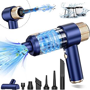 Prime Members: Jonyj 16000PA Handheld Vacuum Cleaner & Air Duster w/ HEPA Filter + Free S&H