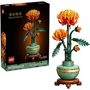 278-Pc LEGO Icons Botanicals Chrysanthemum Building Set $24 