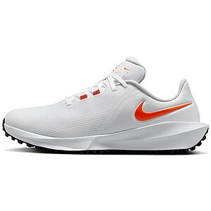 Nike Men's & Women's Infinity G NN Golf Shoes (White/Black/Safety Orange) $55 + Free S&H