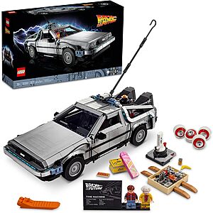 1872-Pc LEGO Icons Back to The Future Time Machine Building Set $160 + Free S&H