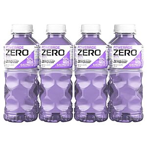 Select Accounts: 8-Pk 20-Oz POWERADE ZERO Sports Drink (Grape) $3.60 w/ S&S