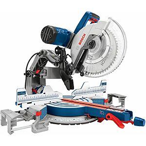 Bosch Glide 12" 15-Amp Corded Dual Bevel Sliding Compound Miter Saw $449 + Free S&H