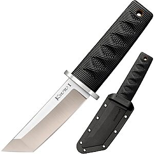 Cold Steel Kyoto 3.25" 8Cr13MoV Steel Tanto Fixed Blade Utility Knife w/ Sheath