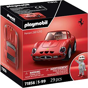 29-Pc Playmobil X Ferrari 250 GTO Collector Car