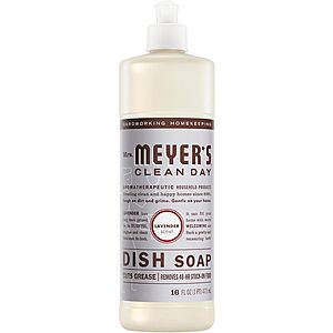 16-oz Mrs Meyer's Clean Day Liquid Dish Soap (Lavender) $2.80 w/ S&S