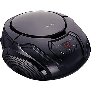 PROSCAN Elite Portable CD Boombox w/ AM/FM Radio $9 + Free S&H w/ Amazon Prime