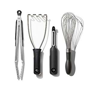 4-Pc OXO Good Grips Stainless Steel Essential Kitchen Tool Set $20 + Free S&H on