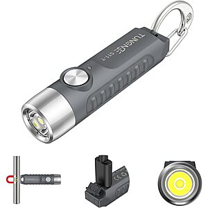 TUNENGE S11-T 500-lm USB-C Rechargeable EDC Keychain Flashlight (Various) $6.50 & More