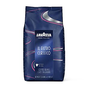 Select Accts: 35.2-Oz Lavazza Whole Bean Coffee (Il Filtro Classico, Dark Roast) $10.65 w/ S&S