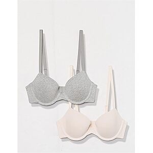 Prime Members: 2-Pk Amazon Essentials Women's Underwire Demi Cup Microfibre Bras from .85 w/ S&S + Free S&H