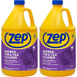 2-Pk 1-Gal Zep Shower Tub & Tile Cleaners
