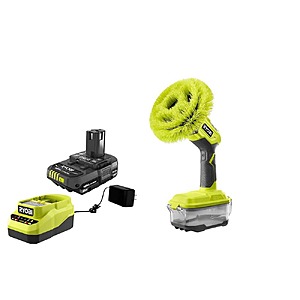 RYOBI ONE+ 18V Cordless VORTEX Power Scrubber Kit w/ 2.0 Ah Battery