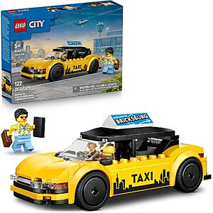 122-Pc LEGO City Yellow Taxi Building Kit (60487) $8.50 
