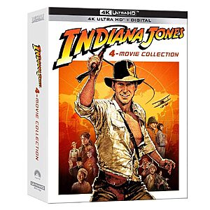 Indiana Jones 4-Movie Collection (4K UHD + Digital) .25